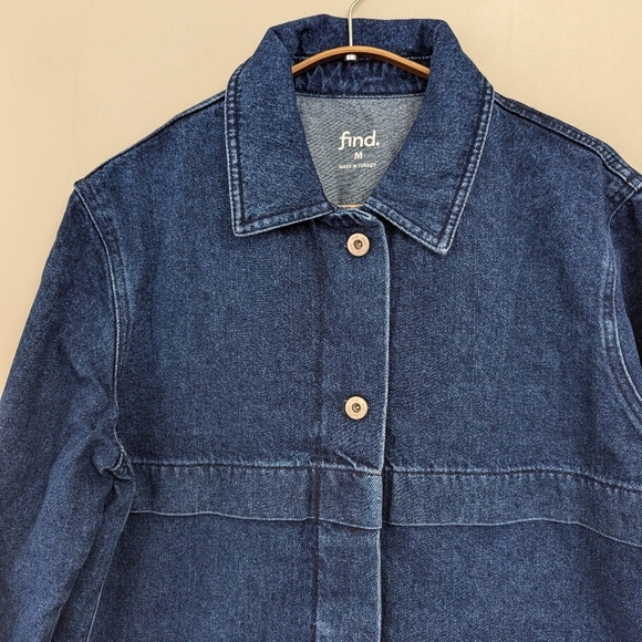 Find. Utility Indigo Denim Chore Coat Minimalist - Picture 4 of 14